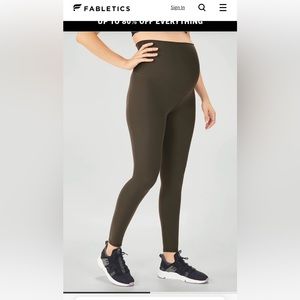 Fabletics PureLux High Waisted Maternity Leggings
